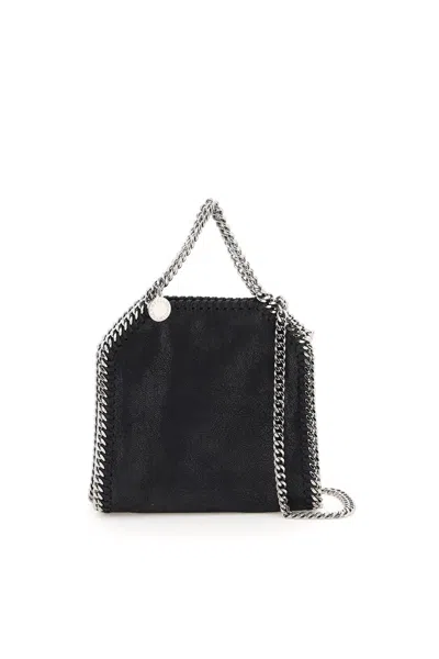 Stella Mccartney Tiny Shaggy Tote Bag In Black