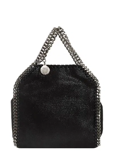 Stella Mccartney Tiny Tote Eco Shaggy Deer In Black