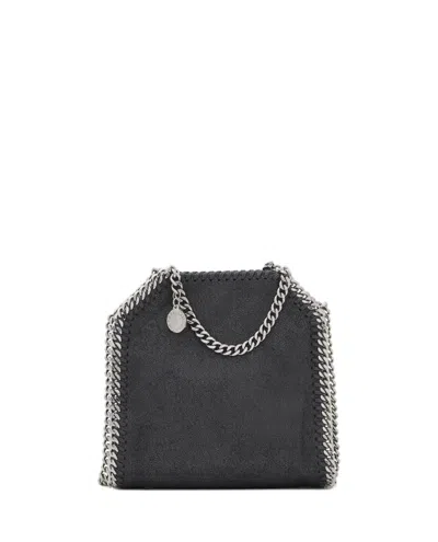 Stella Mccartney Tiny Tote Eco Shaggy Deer In Black