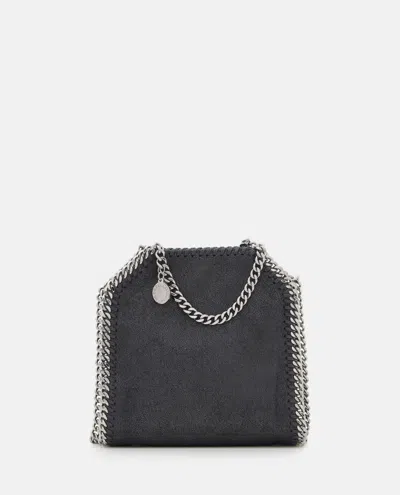 Stella Mccartney Tiny Tote Eco Shaggy Deer In Black