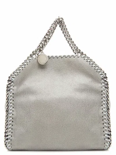 Stella Mccartney Tiny Tote Eco Shaggy Deer In Light Grey