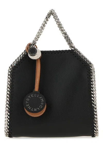Stella Mccartney Tiny Tote Shoulder Bag Eco Alter Mat-tu Nd  Female In Black