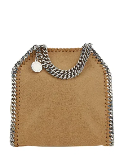 Stella Mccartney Tiny Tote Shoulder Bag In Fawn