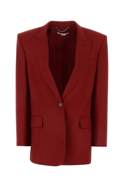 STELLA MCCARTNEY STELLA MCCARTNEY TIZIANO RED WOOL OVERSIZE BLAZER