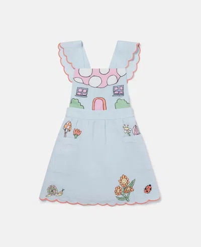 Stella Mccartney Toadstool Sleeveless Scalloped Trim Dress