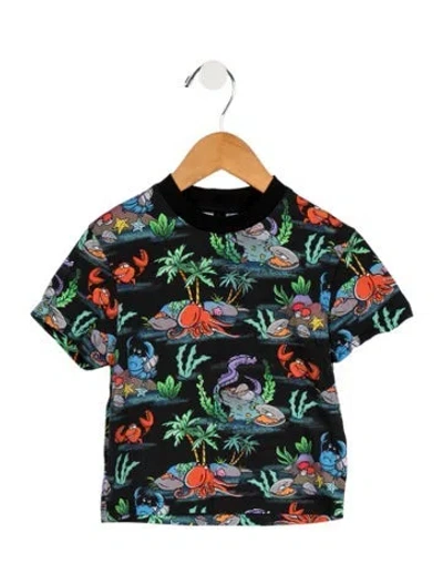 Pre-owned Stella Mccartney Babies' Toddler Boys' Printed Short Sleeve T-shirt In Black