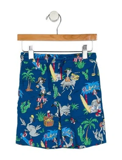 Pre-owned Stella Mccartney Babies' Toddler Boys' Printed Shorts In Blue