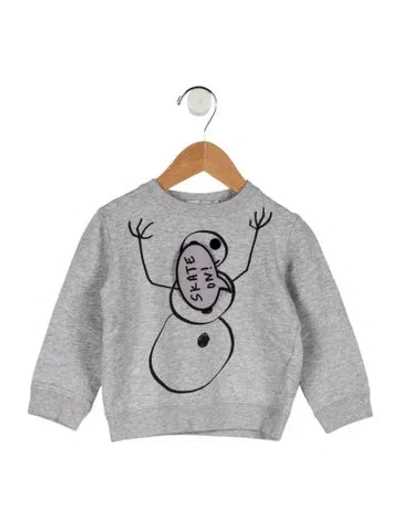 Pre-owned Stella Mccartney Babies' Toddler Boys' Snowman Graphic Sweatshirt In Gray