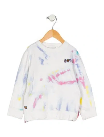 Pre-owned Stella Mccartney Babies' Toddler Girl's Tie Dye Embroidered Top In Neutral