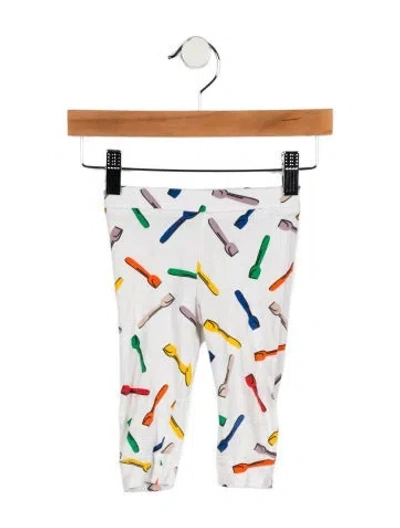 Pre-owned Stella Mccartney Babies' Toddler Girls' Beach Shovel Print Bottoms In White