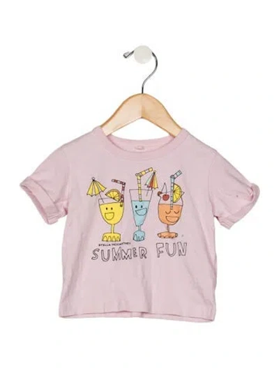 Pre-owned Stella Mccartney Babies' Toddler Girls Branded Pattern Printed Shirt In Pink