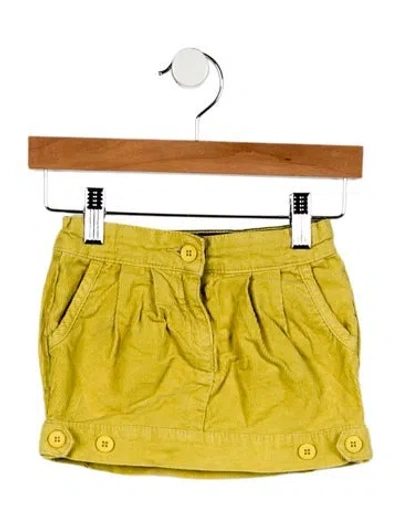 Pre-owned Stella Mccartney Babies' Toddler Girls' Corduroy Skirt In Yellow