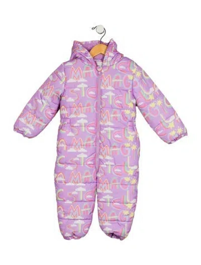 Pre-owned Stella Mccartney Babies' Toddler Girls' Down Print Jumpsuit In Purple