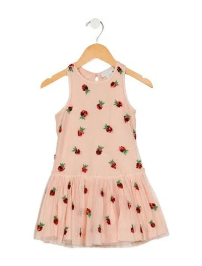 Pre-owned Stella Mccartney Babies' Toddler Girls Drop-waist Sequin Dress In Pink