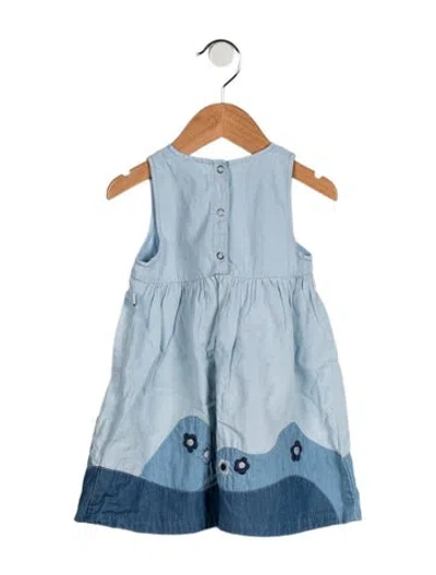 Pre-owned Stella Mccartney Babies' Toddler Girls' Embroidered Dress In Blue