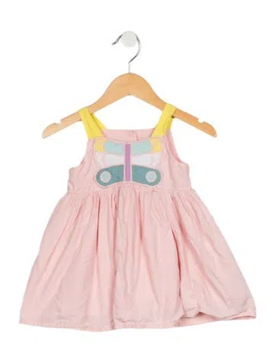 Pre-owned Stella Mccartney Babies' Toddler Girls' Embroidered Sleeveless Dress In Pink