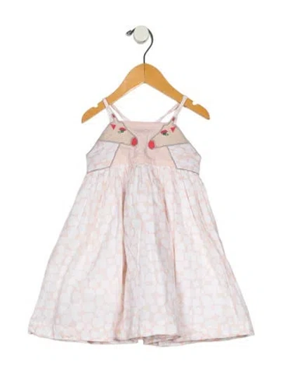 Pre-owned Stella Mccartney Babies' Toddler Girls' Embroidered Sleeveless Dress In White