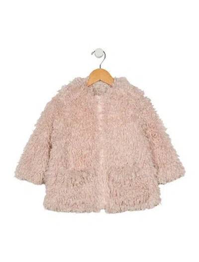 Pre-owned Stella Mccartney Babies' Toddler Girls' Faux Fur Jacket In Pink
