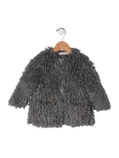 Pre-owned Stella Mccartney Babies' Toddler Girls' Fringe  Jacket. In Grey