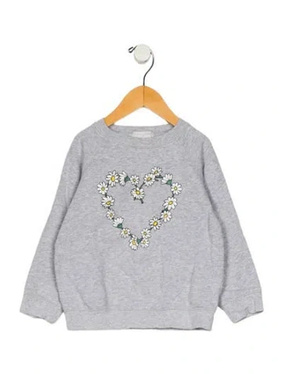 Pre-owned Stella Mccartney Babies' Toddler Girls' Graphic Long Sleeve Top In Gray