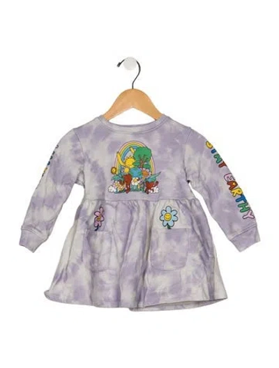Pre-owned Stella Mccartney Babies' Toddler Girls' Jersey Long Sleeve Dress In Purple