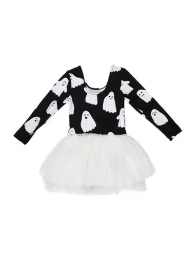 Pre-owned Stella Mccartney Babies' Toddler Girls' Jersey Printed Dress In Black