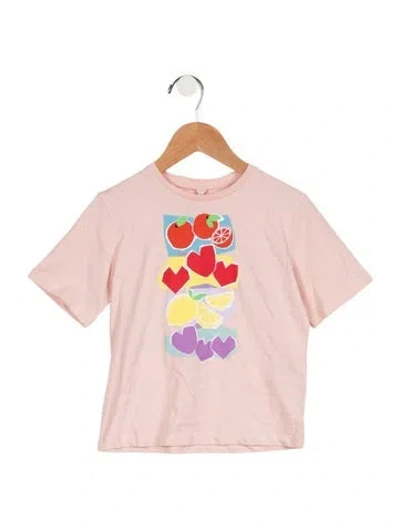 Pre-owned Stella Mccartney Babies' Toddler Girls' Logo Graphic T-shirt In Pink