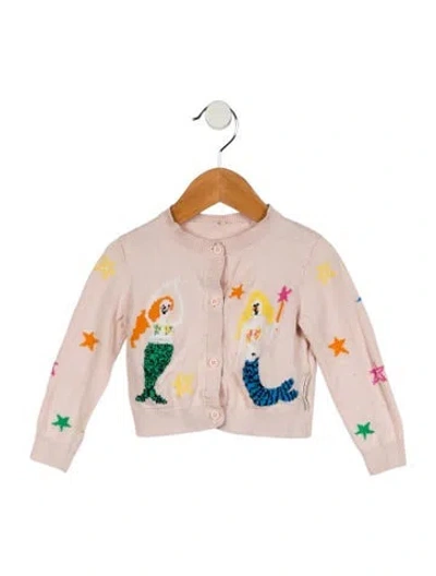 Pre-owned Stella Mccartney Babies' Toddler Girls' Mermaid Graphic Cardigan In Pink