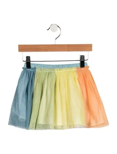 Pre-owned Stella Mccartney Babies' Toddler Girls' Multicolor Pattern Skirt In Blue