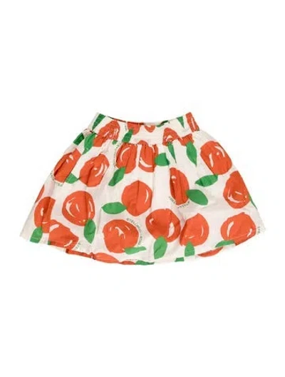 Pre-owned Stella Mccartney Babies' Toddler Girls' Pattern Printed Mini Skirt In White