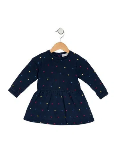 Pre-owned Stella Mccartney Babies' Toddler Girls Pattern Printed Snap Closure Dress In Blue