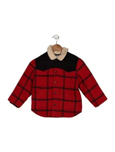 Pre-owned Stella Mccartney Babies' Toddler Girls Pattern Printed Snap Closure Jacket In Red