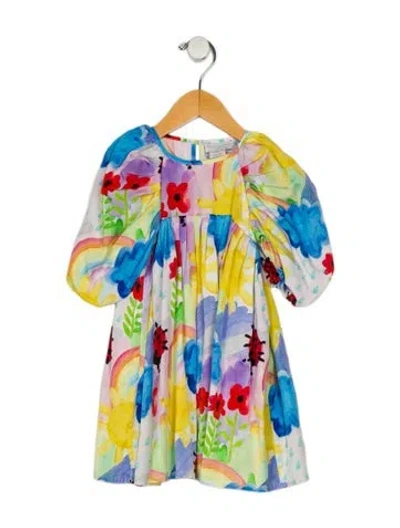 Pre-owned Stella Mccartney Babies' Toddler Girls' Pattern Short Sleeve Dress In Multi