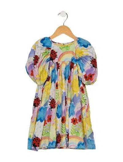 Pre-owned Stella Mccartney Babies' Toddler Girls' Patterned Dress In Yellow