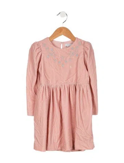 Pre-owned Stella Mccartney Babies' Toddler Girls' Pleated Graphic Dress In Orange