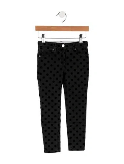 Pre-owned Stella Mccartney Babies' Toddler Girls' Polka Dot Skinny Jeans In Black