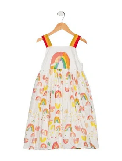 Pre-owned Stella Mccartney Babies' Toddler's Girls' Ruffled Dress In White