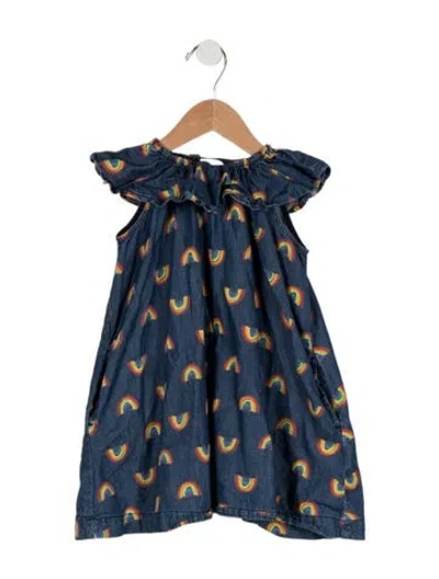 Pre-owned Stella Mccartney Babies' Toddler Girls' Sleeveless Dress In Blue