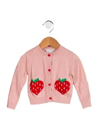 Pre-owned Stella Mccartney Babies' Toddler Girls' Strawberry Graphic Cardigan In Pink