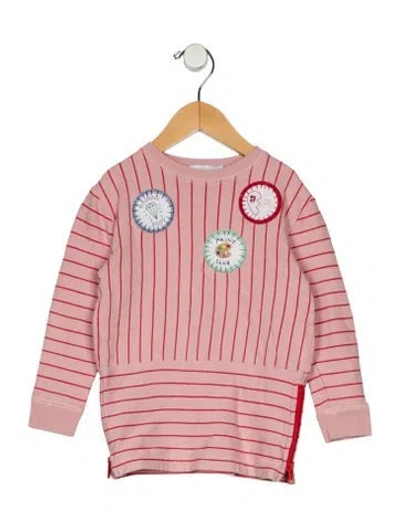 Pre-owned Stella Mccartney Babies' Toddler Girls' Striped Long-sleeve Shirt In Multi