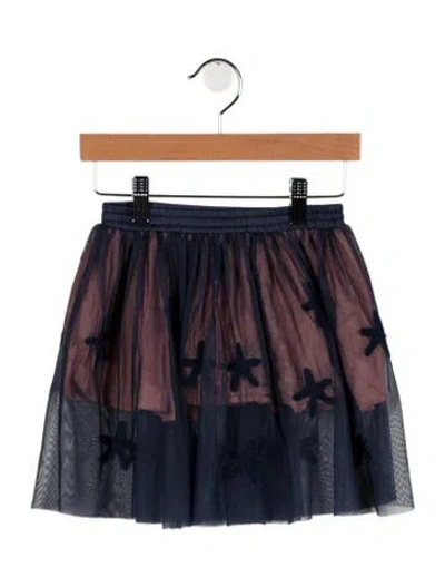 Pre-owned Stella Mccartney Babies' Toddler Girls' Tulle Pleated Skirt In Blue