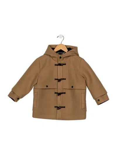 Pre-owned Stella Mccartney Babies' Toddler Girls' Wool Hooded Coat In Neutrals