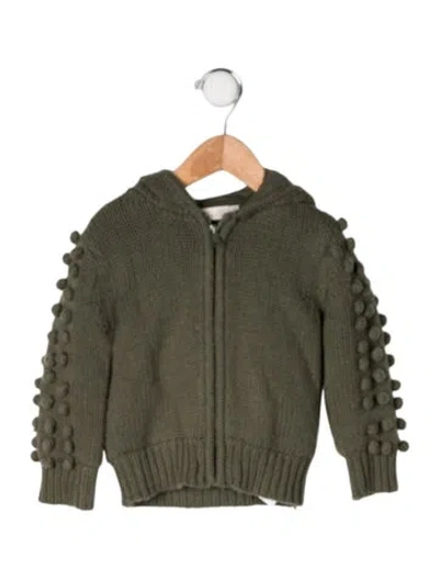 Pre-owned Stella Mccartney Babies' Toddler Girls' Woven Zip Up Hoodie In Green