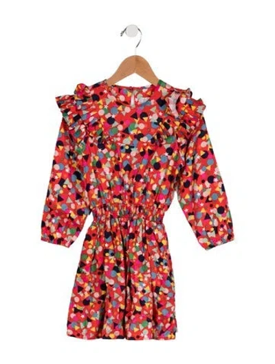 Pre-owned Stella Mccartney Babies' Toddlers Girls' Patterned Dress In Red