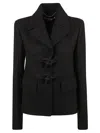 Stella Mccartney Toggle Lock Blazer In Black
