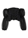 Stella Mccartney Polka Dot Mesh Top Tops Black In Black