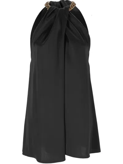 Stella Mccartney Chain Halterneck Top In Black