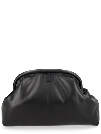 Stella Mccartney Top Handle Clutch In Black