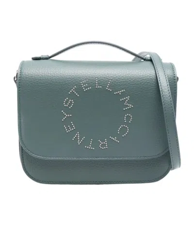 Stella Mccartney Top Handle Flap Bag In Green