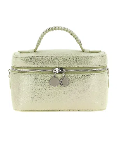 Stella Mccartney Metallic Finish Cosmetic Case In Brown